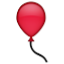 Pink Balloon With String Smiley