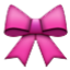 Pink Girly Ribbon  Smiley