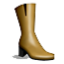 Beige High Boots Smiley