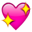 Sparkling Purple Heart Smiley