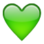 Green Heart Shape Smiley