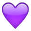 Purple Heart Shape Smiley