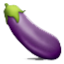 Fresh Purple Eggplant Smiley