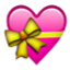 Pink Heart With Yellow Ribbon Smiley