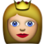 Blonde Princess Crown Smiley