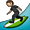 Guy Surfing Around Smiley