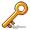 Golden Key With Hole Smiley