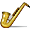 Golden Music Saxophone Smiley