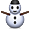 White Winter Snowman Smiley