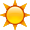 Warm Bright Sun Smiley Face, Emoticon