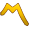 Yellow Colored Boomerang Smiley