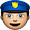 The Police With Head Gear Smiley