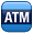 Blue Atm Sign Smiley