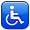 Disabled Symbol Blue Box Smiley