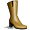 Beige High Boots Smiley