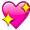 Sparkling Purple Heart Smiley