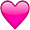 Pink Heart Shape Smiley