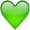 Green Heart Shape Smiley