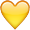 Yellow Heart Shape Smiley