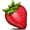 Bright Red Strawberry Smiley