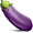 Fresh Purple Eggplant Smiley