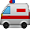 Buzzing White Ambulance Smiley