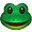 Smiling Green Frog Smiley