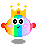 The Colorful Crown Smiley