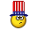 American Flag Hat Smiley