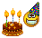 Happy Birthday Cake Smiley
