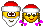 Girl And Guy Santa Smiley
