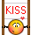 Kiss Me Plackard Smiley