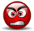 Red Smiley Is Raging Smiley Face, Emoticon