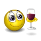 I Like Wine Smiley