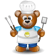 Teddy Bear Cook Smiley