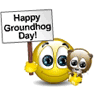 Happy Groundhog Day Smiley