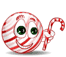 Candy Cane Man Smiley