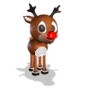 Rudolf The Reindeer Smiley