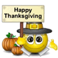 Happy Thanksgiving Plackard Smiley