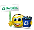 Reduce Reuse Recycle Smiley
