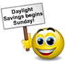 Daylight Saving Time Smiley