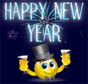 Happy New Year Lights Smiley