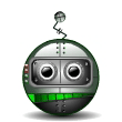 The Green Mouth Robot Smiley