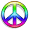 The Colorful Peace Sign Smiley