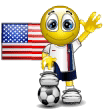 Soccer Us Player Smiley