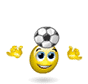 Playing With Soccer Ball Smiley