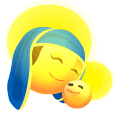 Mary And Jesus Smiley