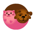 The Dog And Cat Smiley