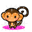 The Glittering Monkey Smiley