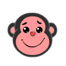 Monkey With Expressions Smiley